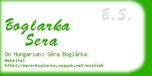 boglarka sera business card