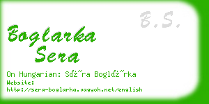 boglarka sera business card